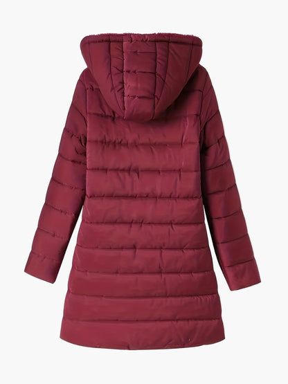 Damen Steppmantel mit Kapuze – Winterjacke für Alltag und Freizeit