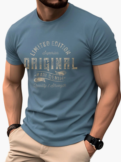 Herren T-Shirt Original Raw Denim Vintage Style – Lässiges Motivshirt für Alltag und Freizeit