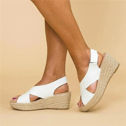 Damen Keilabsatz Sommerschuhe – Bequeme Orthopädische Sandalen für Alltag und Freizeit