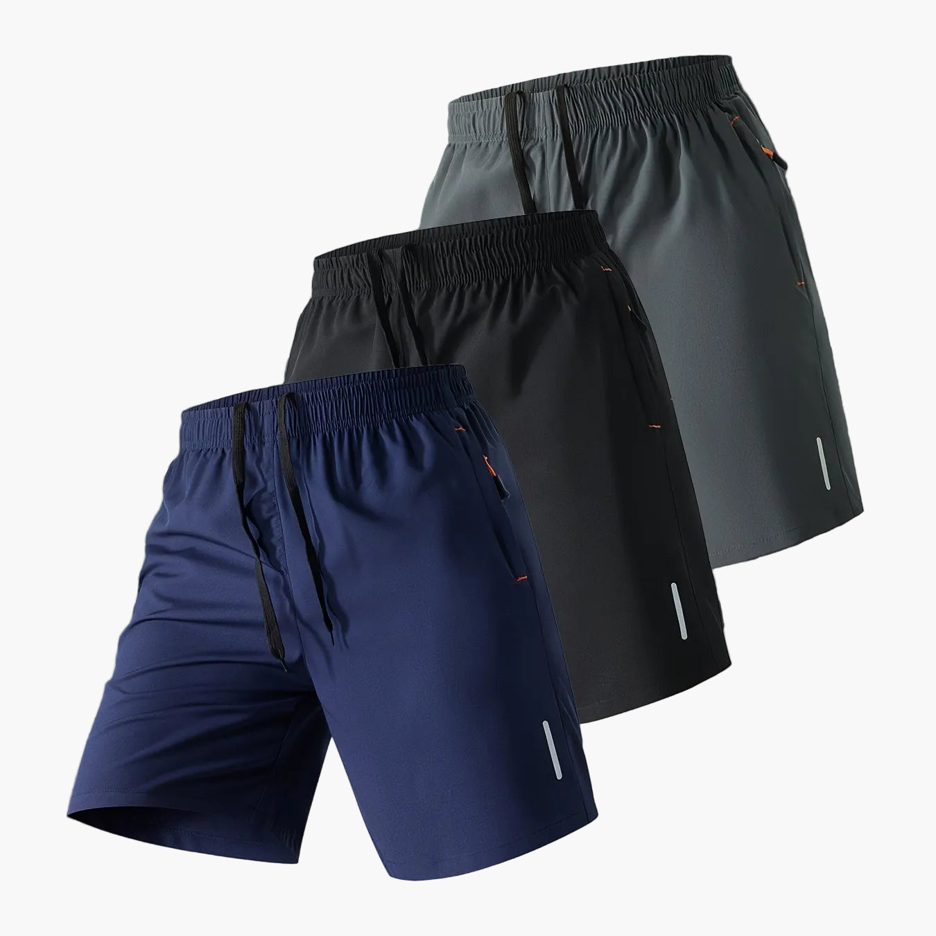 Herren Fitness Shorts 3er Pack – Sportliche Trainingsshorts für Gym & Laufen