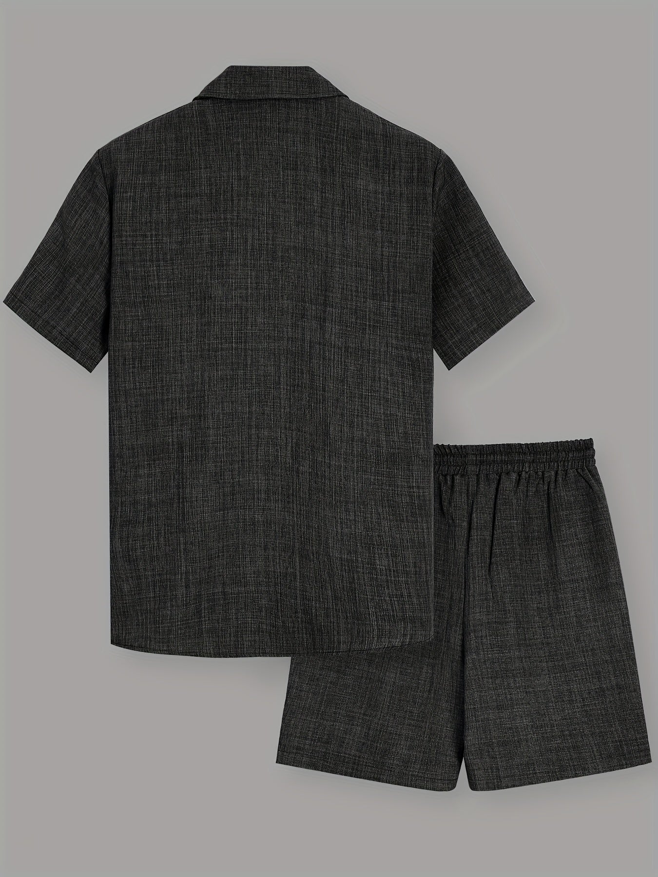 Herren Freizeit Set – Kurzarm Hemd und Shorts, Sommer Outfit, Modern und Bequem