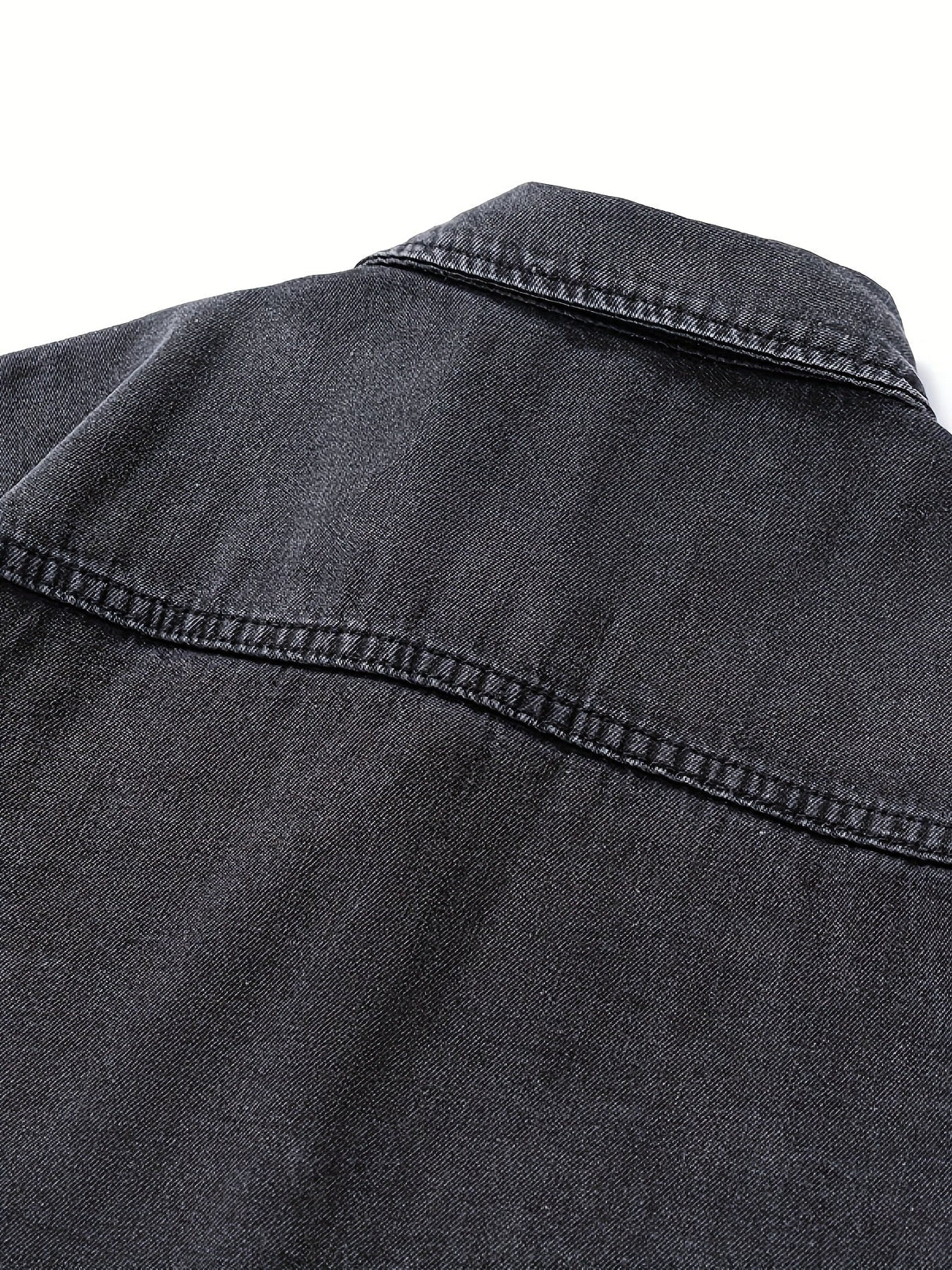 Jeanshemd Herren Hemd Denim Shirt Langarm Casual Freizeithemd mit Brusttaschen