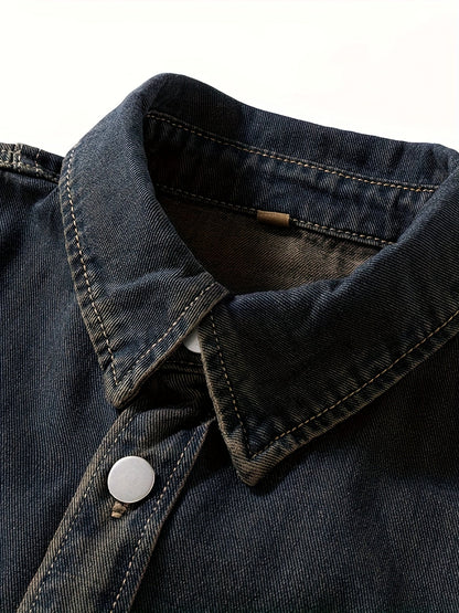 Herren Denim Overshirt – Lässiger Style für Alltag & Freizeit