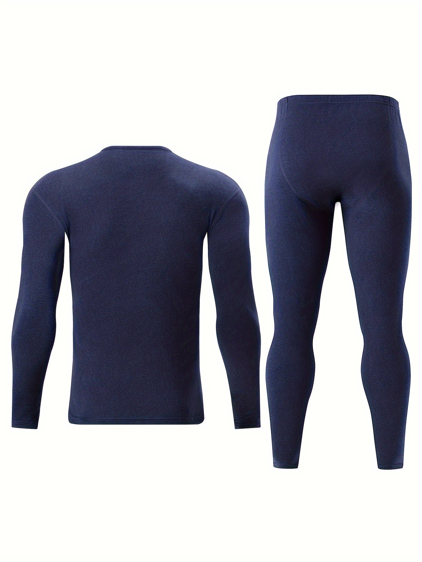 Thermo Unterwäsche Set Herren 2-teilig Langarmshirt & lange Unterhose Basic Warm