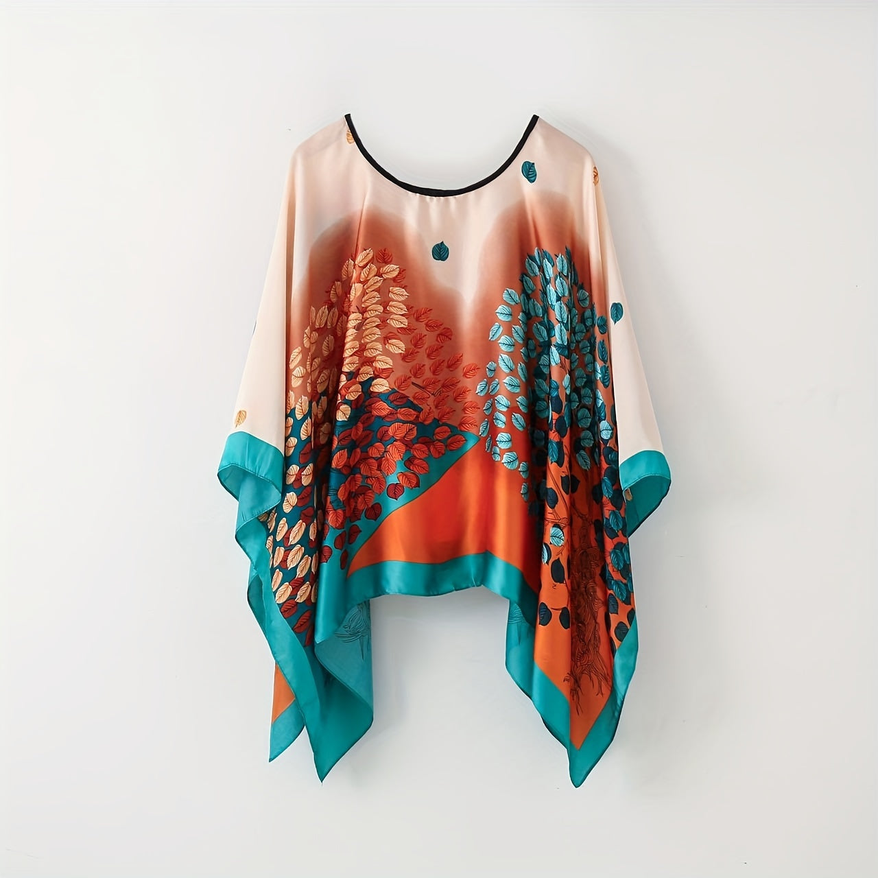 Damen Boho Poncho Tunika – Eleganter Überwurf für Strand und Freizeit