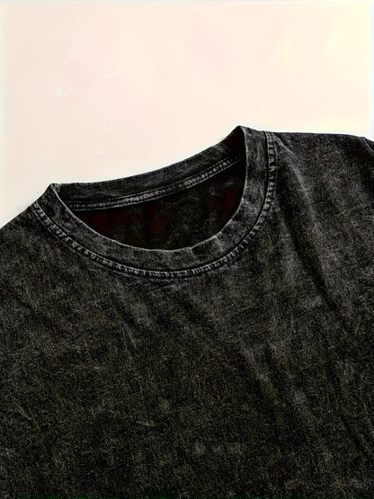 Damen Sweatshirt mit Bären-Print Oversized Langarm Vintage Schwarz