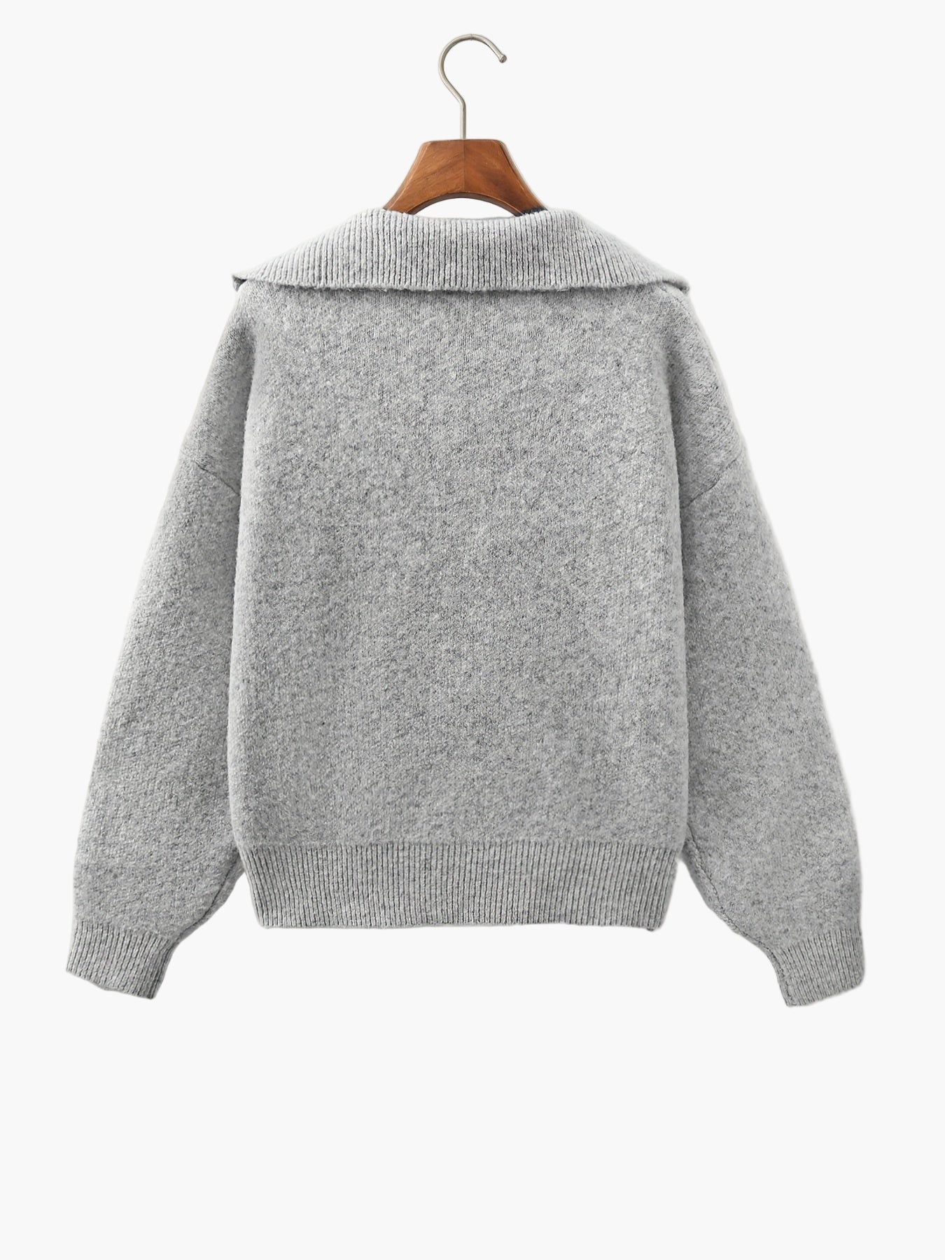 Damen Vintage Strickpullover mit V-Ausschnitt – Lässiger Herbst/Winter Pullover für Alltag und Freizeit
