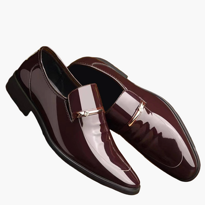 Herren Elegante Business Slipper – Klassische Lackschuhe für Büro & festliche Anlässe
