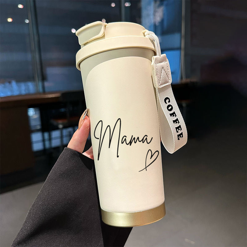 Mama Thermobecher für Damen – Stilvoller Reisebecher, Muttertag Geschenk, Kaffee- und Teeliebhaber