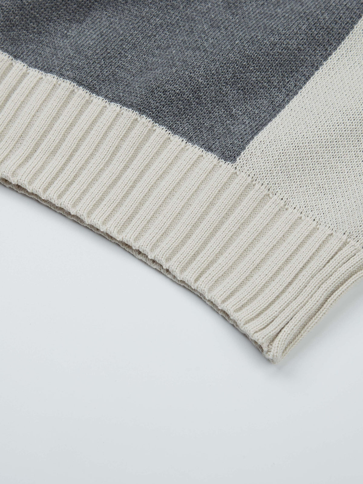 Herren Hoodie Pullover im Patchwork-Design mit Kapuze und Kordelzug, Strickoptik, Langarm