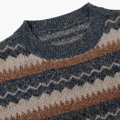 Herren Strickpullover im Retro Fair Isle Stil – Lässiger Winterpullover für Alltag & Freizeit