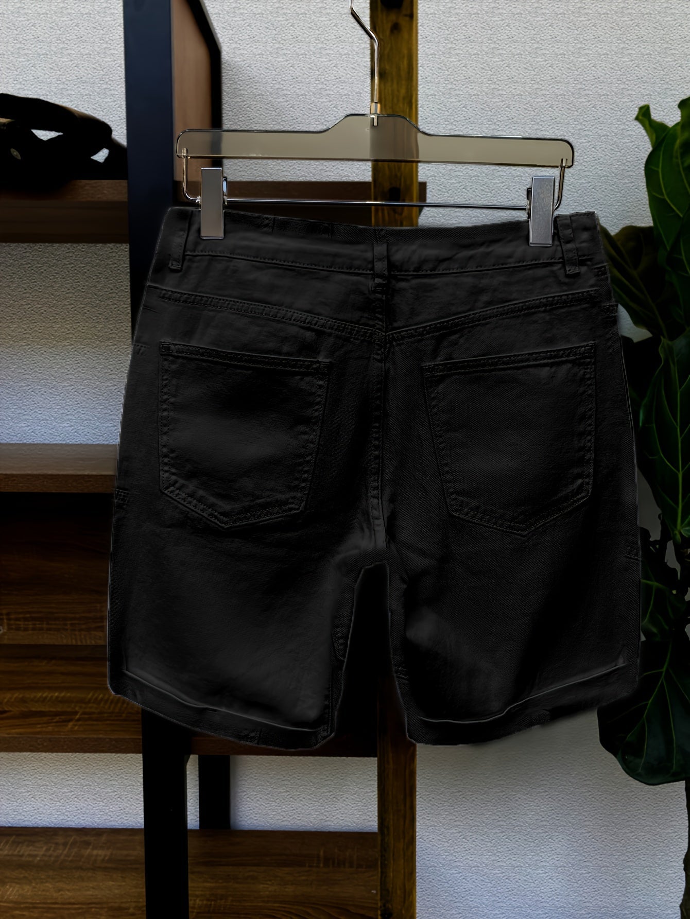 Herren Slim Fit Denim Shorts im modernen Stil für Freizeit und Alltag