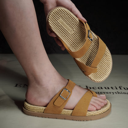Herren Sandalen mit Zehenschlaufe und breiten Riemen – Bequeme Freizeitschuhe für Alltag, Strand & Urlaub