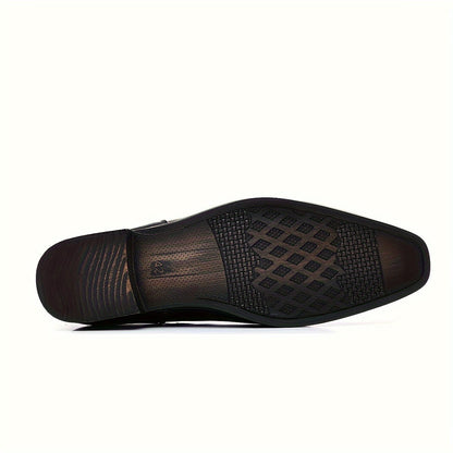 Herren Stiefeletten Klassisch Elegant mit Elastikeinsatz