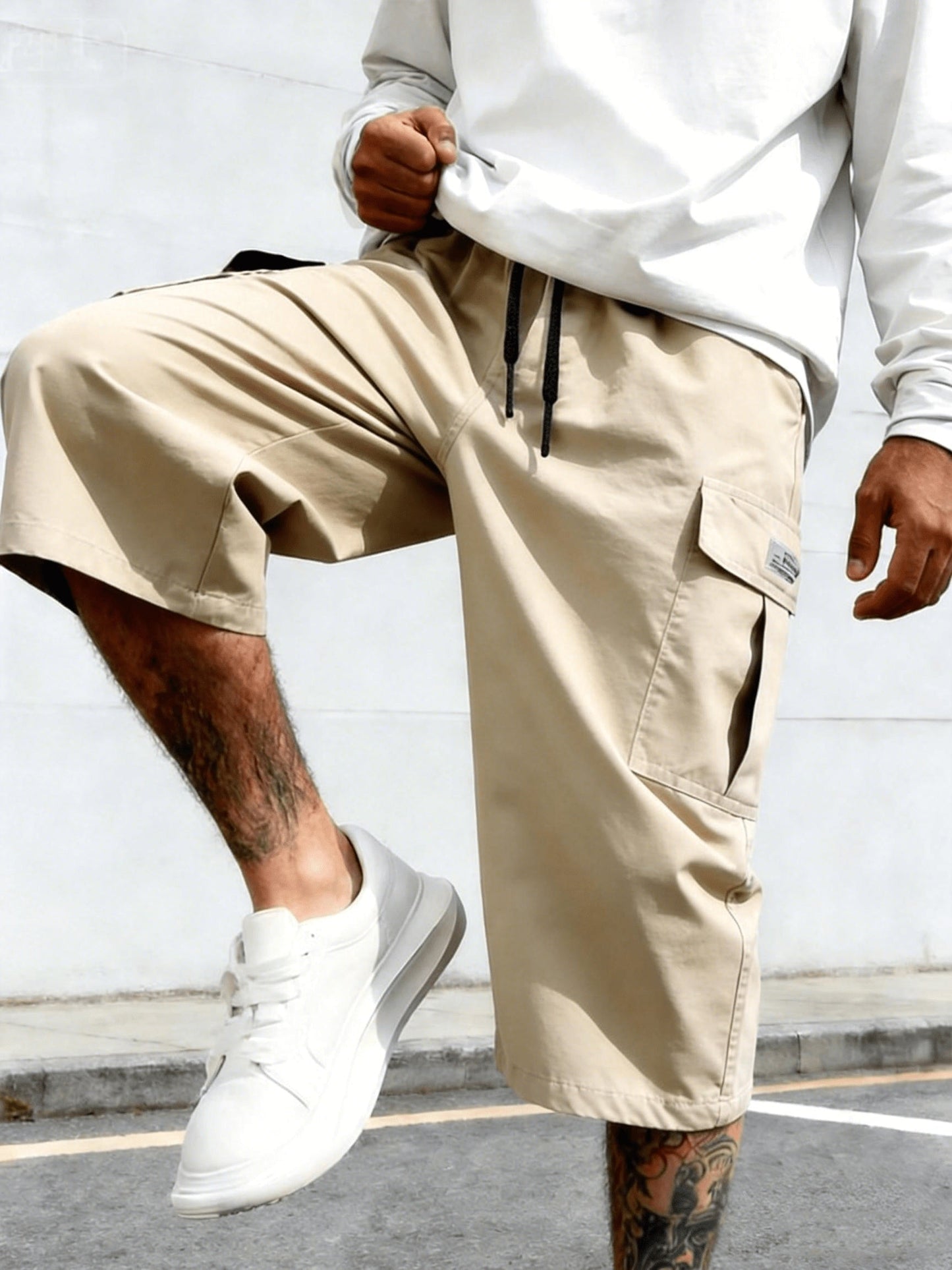 Herren Streetwear Cargo Shorts Freizeit Bermuda Urban Style