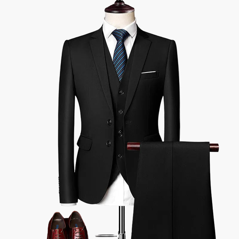 Herren Business Anzug 3-teilig Slim Fit – Elegantes Set für Hochzeit & Büro