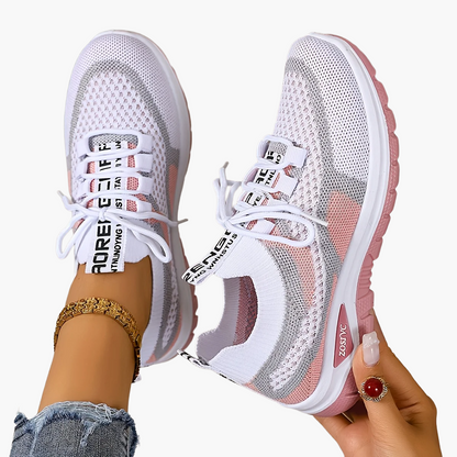 Damen Sneaker Freizeit Atmungsaktiv Leicht Laufschuhe Sportlich