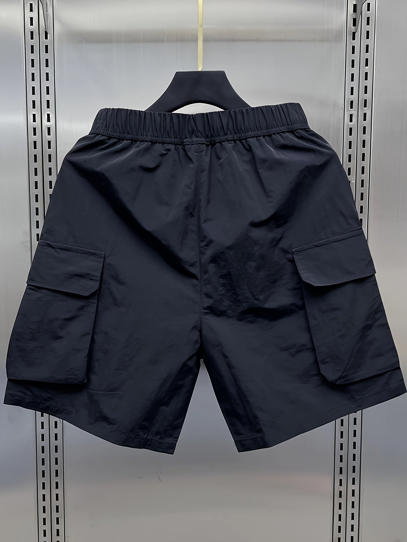 Herren Utility Cargo Shorts mit großen Taschen und Zippern – Funktionale Freizeitshorts