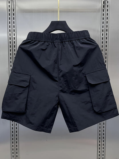 Herren Utility Cargo Shorts mit großen Taschen und Zippern – Funktionale Freizeitshorts