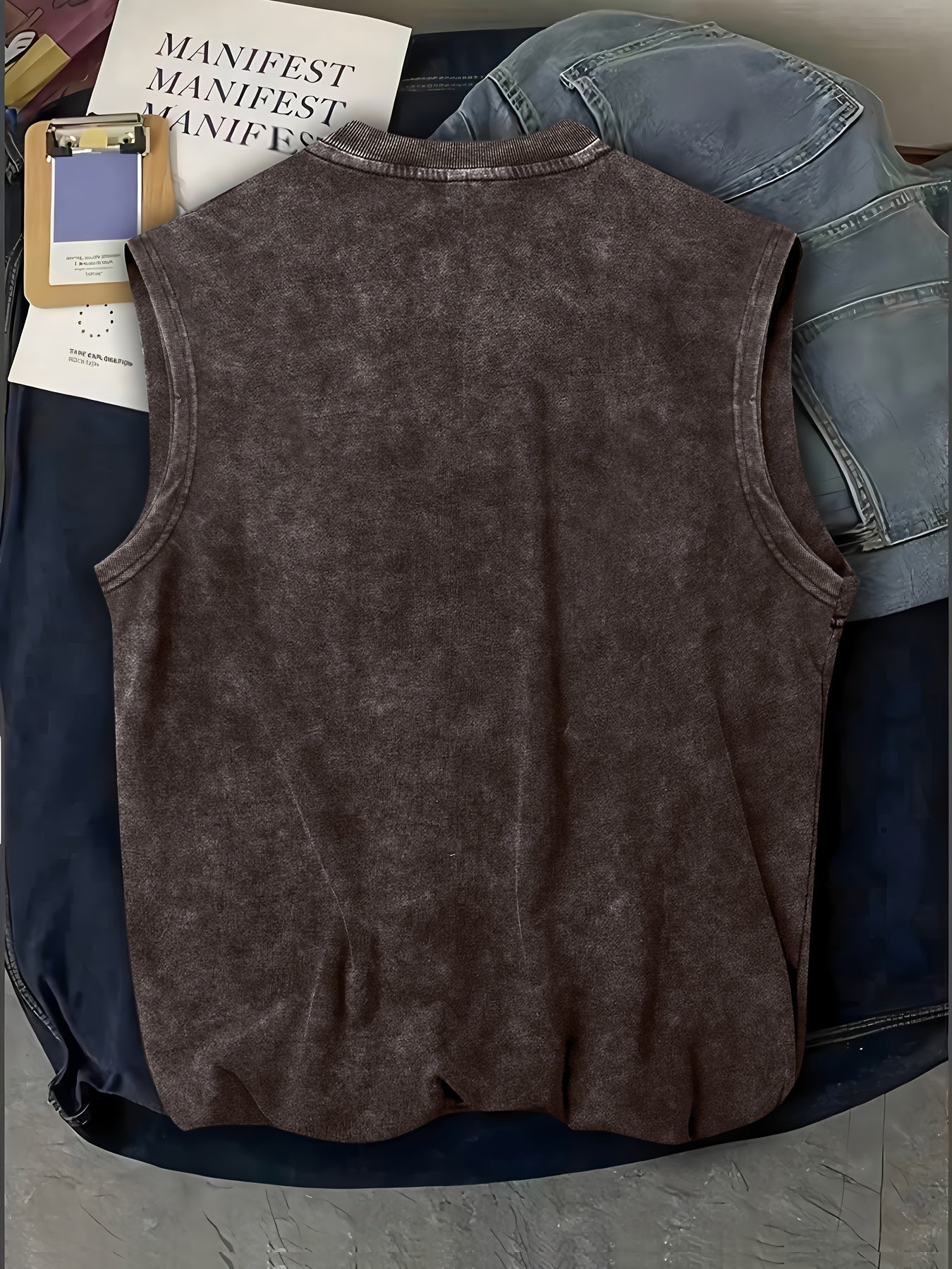 Herren Western Tanktop mit Print – Lässiges ärmelloses Shirt im Vintage-Stil für Freizeit & Festivals