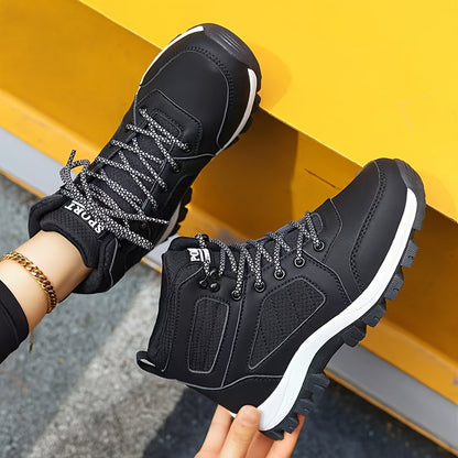 Unisex Outdoor Boots knöchelhoch mit Schnürung & Profilsohle