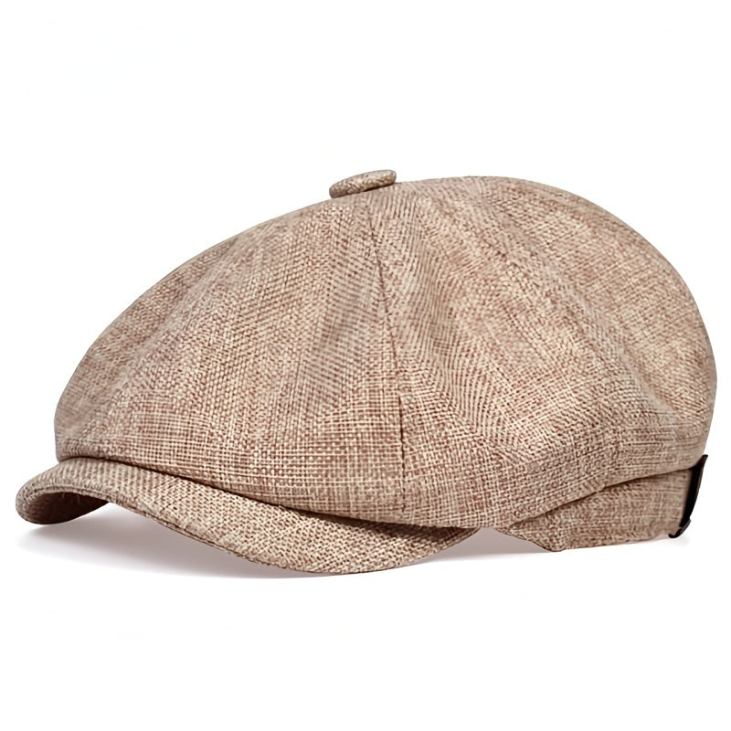 Unisex Schiebermütze mit Textur und Knopfdekor