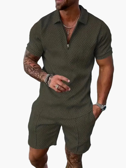 Herren Poloshirt & Shorts Set – Modernes Freizeit-Outfit für Sommer & Urlaub