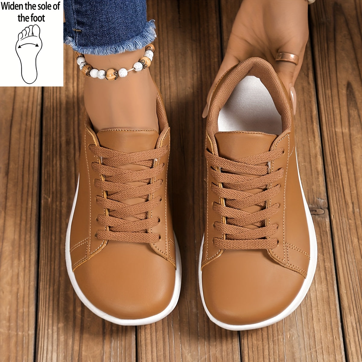 Damen Sneaker – Modische Freizeitschuhe mit Schnürung für Alltag und Freizeit