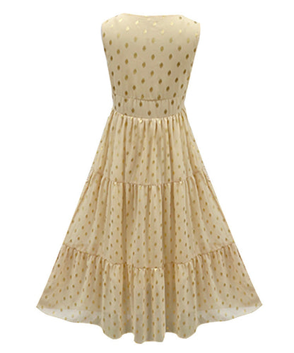 Leah – Ärmelloses Chiffonkleid mit tiefem V-Ausschnitt