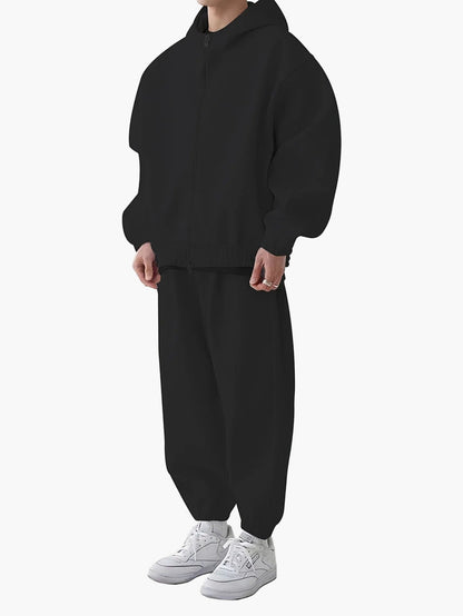 Herren Oversize Sportanzug mit Kapuze – Bequemer Trainingsanzug für Freizeit & Fitness