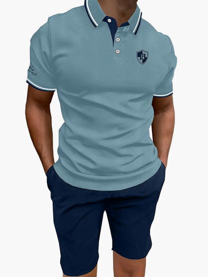 Herren Polo Short Set – Sportlich Elegantes Freizeit Outfit für Alltag und Sommer