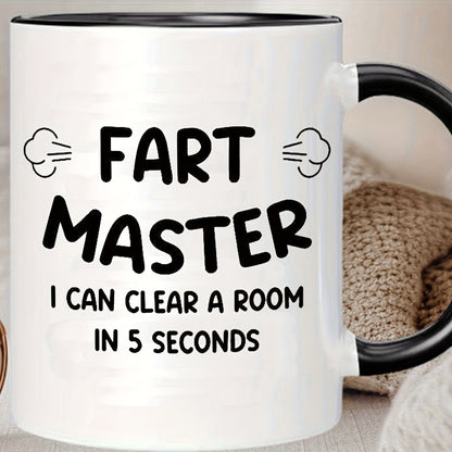 Vätertag Tasse mit Spruch – Lustige Geschenkidee für Männer, Fart Master, Humorvolle Kaffeetasse
