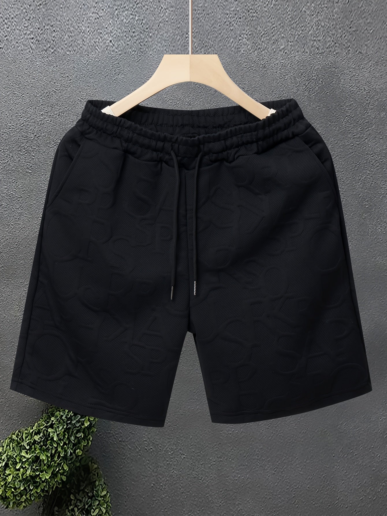 Herren Freizeitshorts mit Prägungsmuster – Moderner Look für Alltag und Sport
