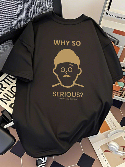 Herren T-Shirt mit Grafikdruck und Spruch – Lockerer Urban Style für Freizeit & Streetwear