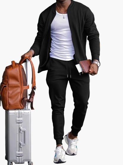 Herren Sportlicher Trainingsanzug Set – Modernes Freizeit-Outfit für Sport, Reisen & Alltag