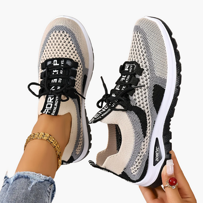 Damen Sneaker Freizeit Atmungsaktiv Leicht Laufschuhe Sportlich