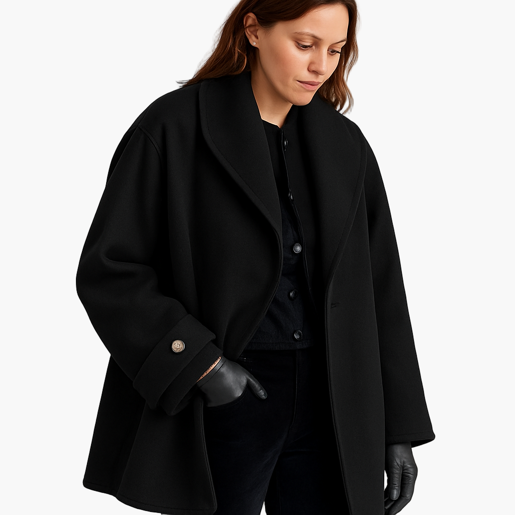 Damen Eleganter Oversize Trenchcoat – Modischer Wintermantel für Alltag und besondere Anlässe