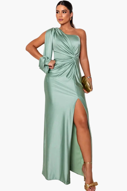 Damen Abendkleid Elegant Ein-Schulter Design Festlich – Perfekt für besondere Anlässe