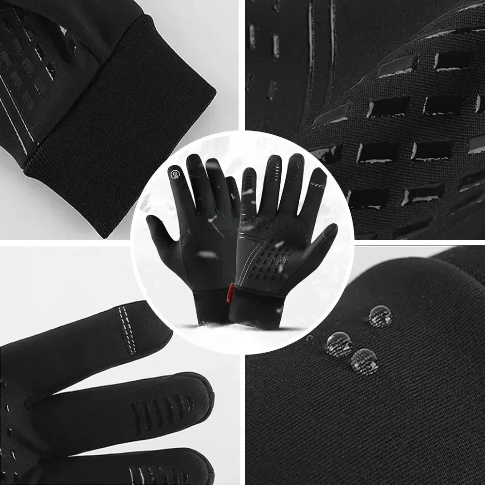 Unisex Touchscreen Handschuhe für Smartphones, Winterhandschuhe mit griffiger Handfläche