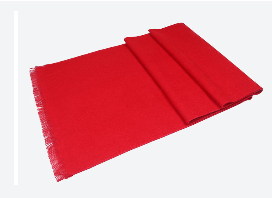 Roter Schal für Herren, weiches Material