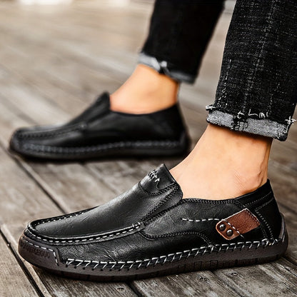 Herren Mokassin-Slipper Vintage Stil – Bequeme Freizeitschuhe für Alltag & Büro