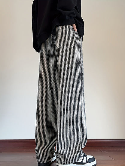 Herren Strickhose im angesagten Streetstyle, gerade geschnitten, lässig für Alltag & Freizeit