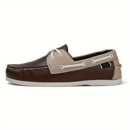 Herren Bootsschuhe im klassischen Freizeit-Look – Elegante Slipper für Alltag und Freizeit