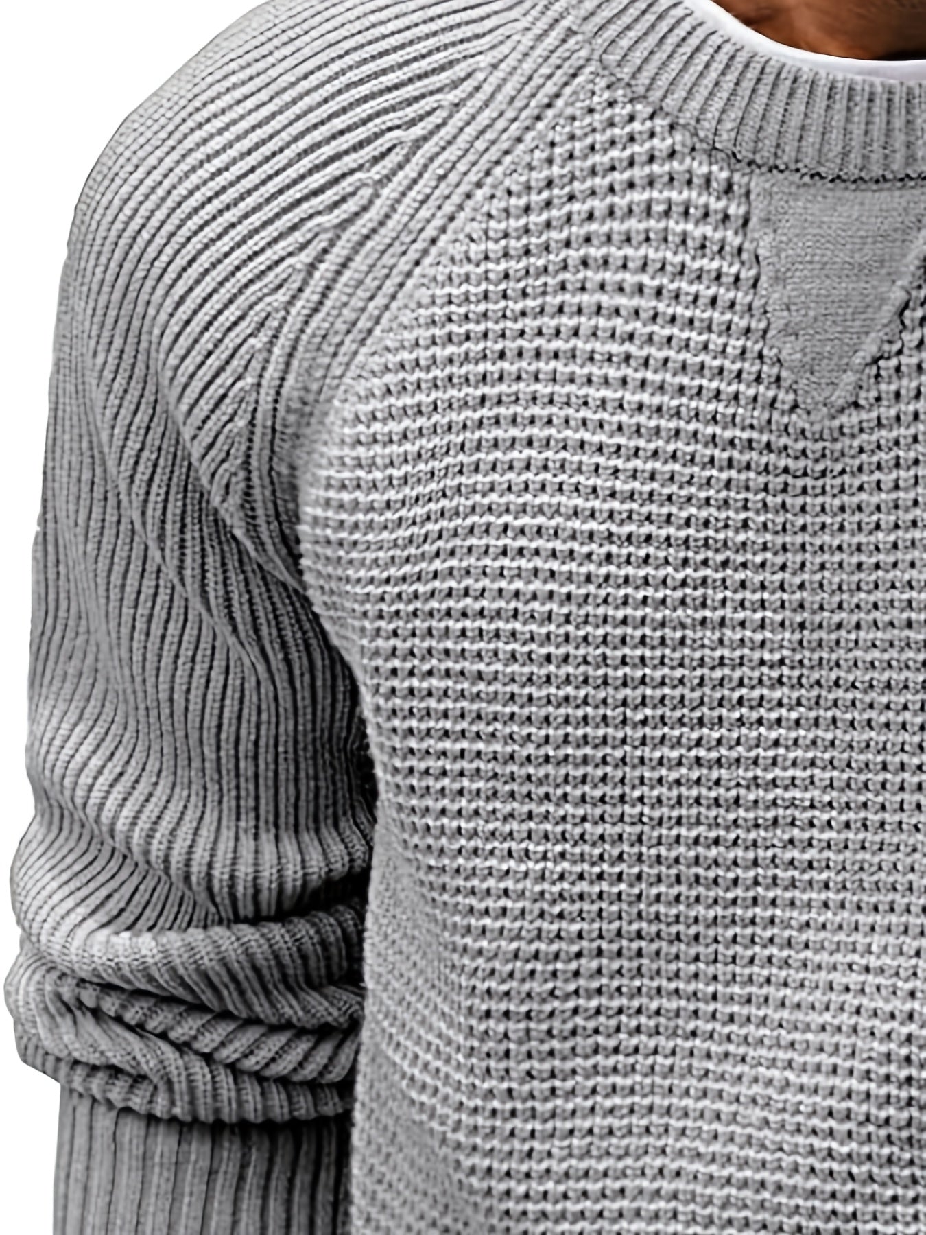 Herren Strickpullover Vintage Stil – Klassischer Rundhalsausschnitt, Perfekt für Alltag und Freizeit