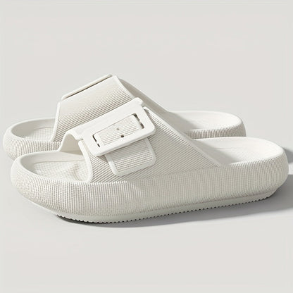 Damen Plateausandalen mit großer Schnalle – Modische Freizeitschuhe für Alltag & Relaxen