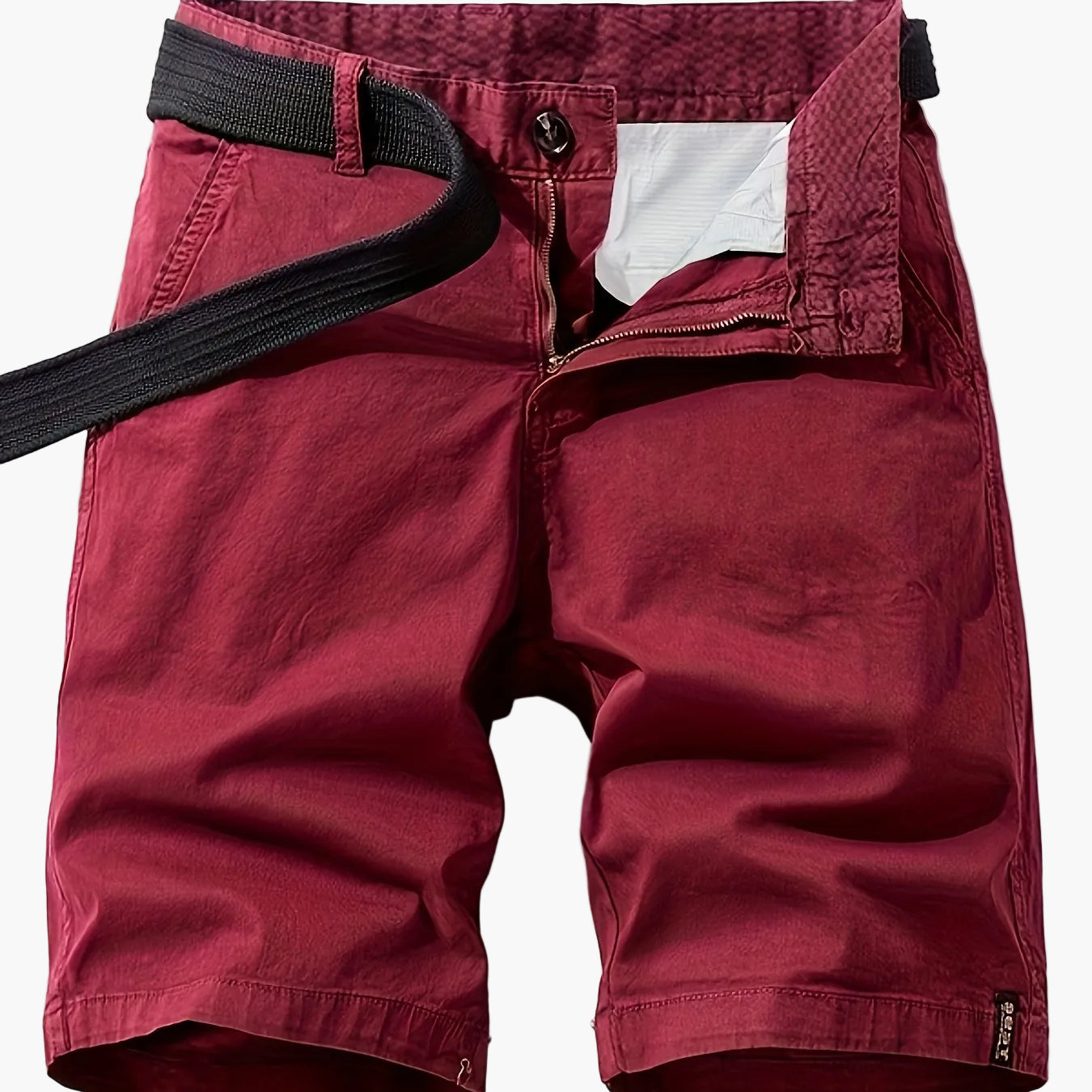 Herren Freizeit-Bermuda Shorts mit Gürtel – Klassischer Sommer-Look für Alltag und Outdoor