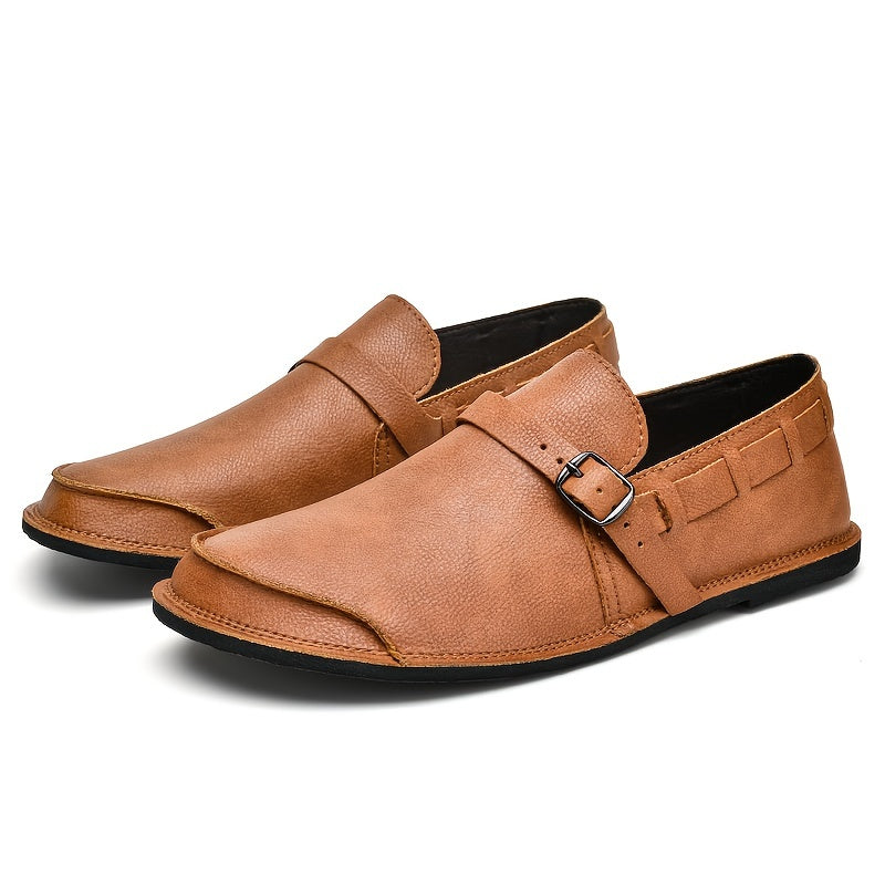 Herren Slip-On Loafer mit Schnalle – Eleganter und bequemer Freizeitschuh