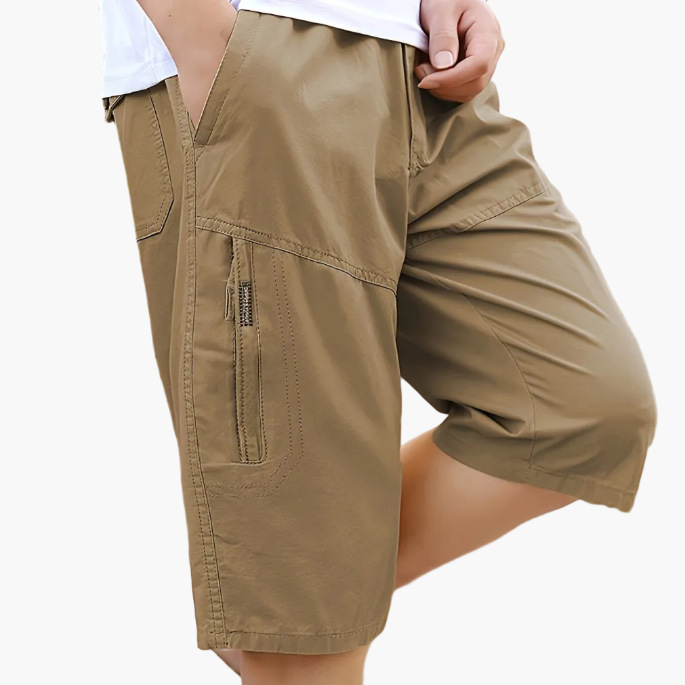 Herren Outdoor Bermuda Shorts Freizeit Loose Fit mit Taschen