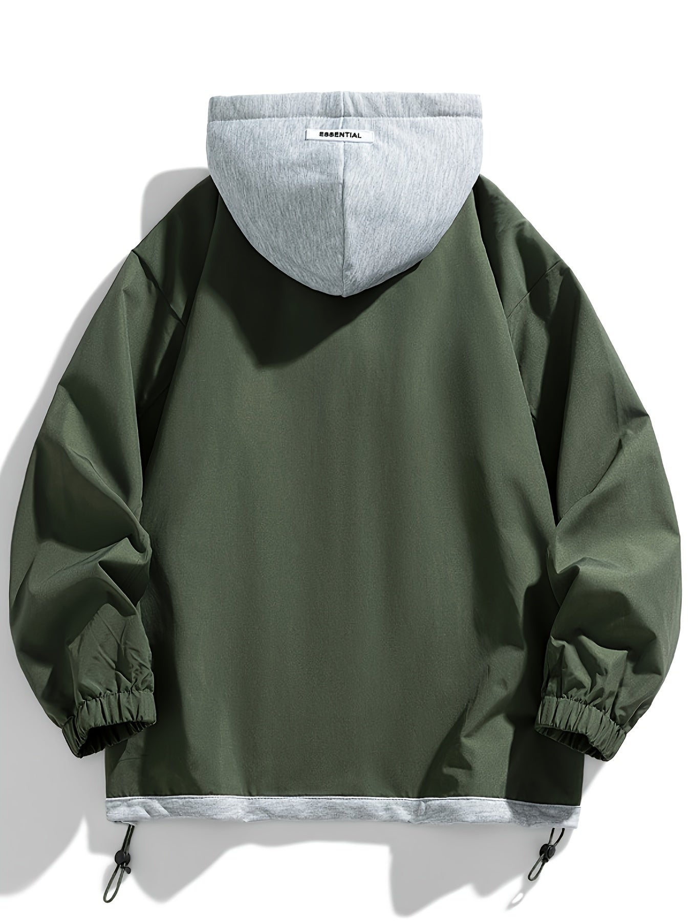 Unisex Jacke mit Kapuze und Reißverschluss, mehrfarbig