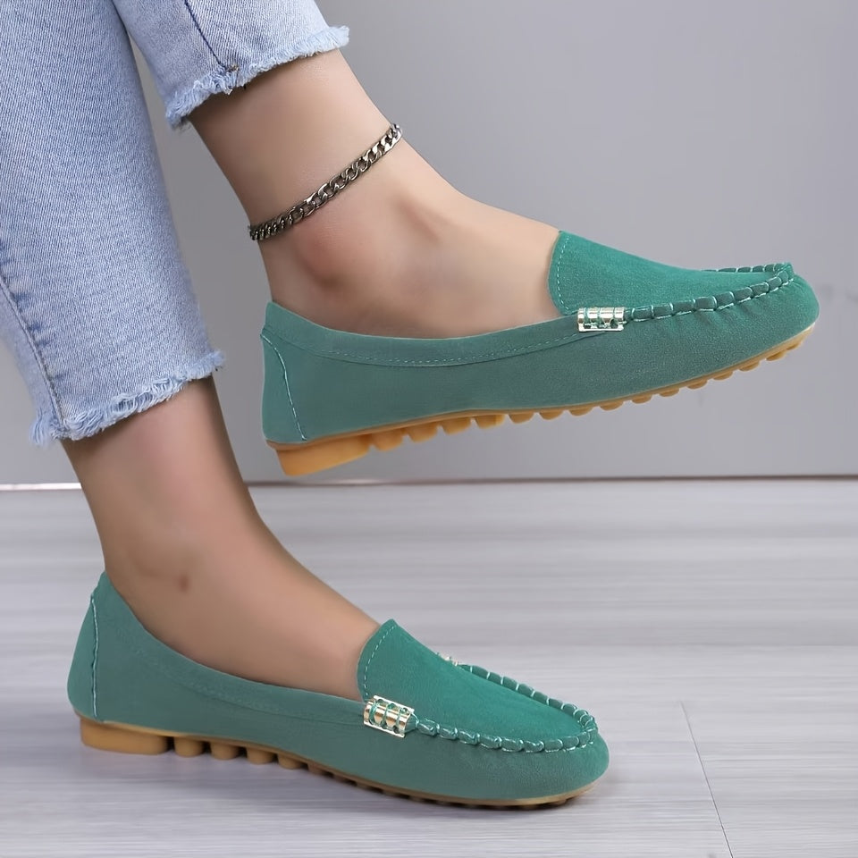 Damen Mokassins Bequeme Slipper für Alltag und Freizeit